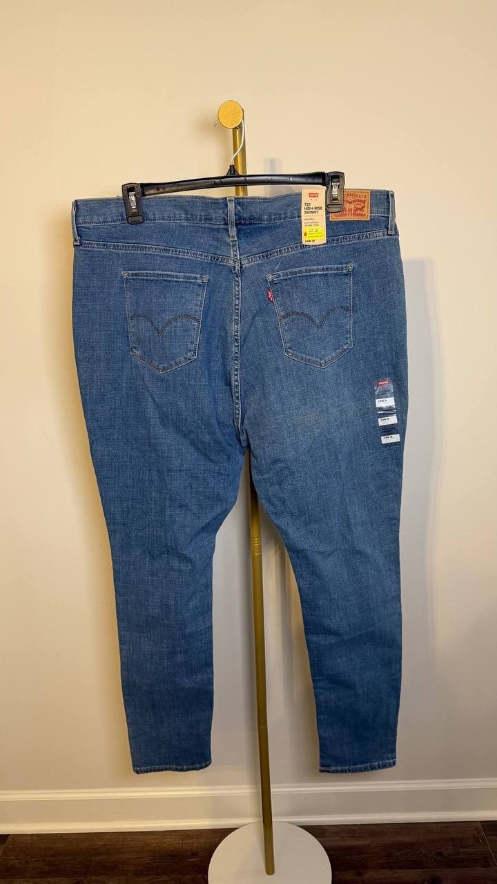 Levi’s 721 High Rise Skinny Women’s Jeans Blue 24W NWT $69.50