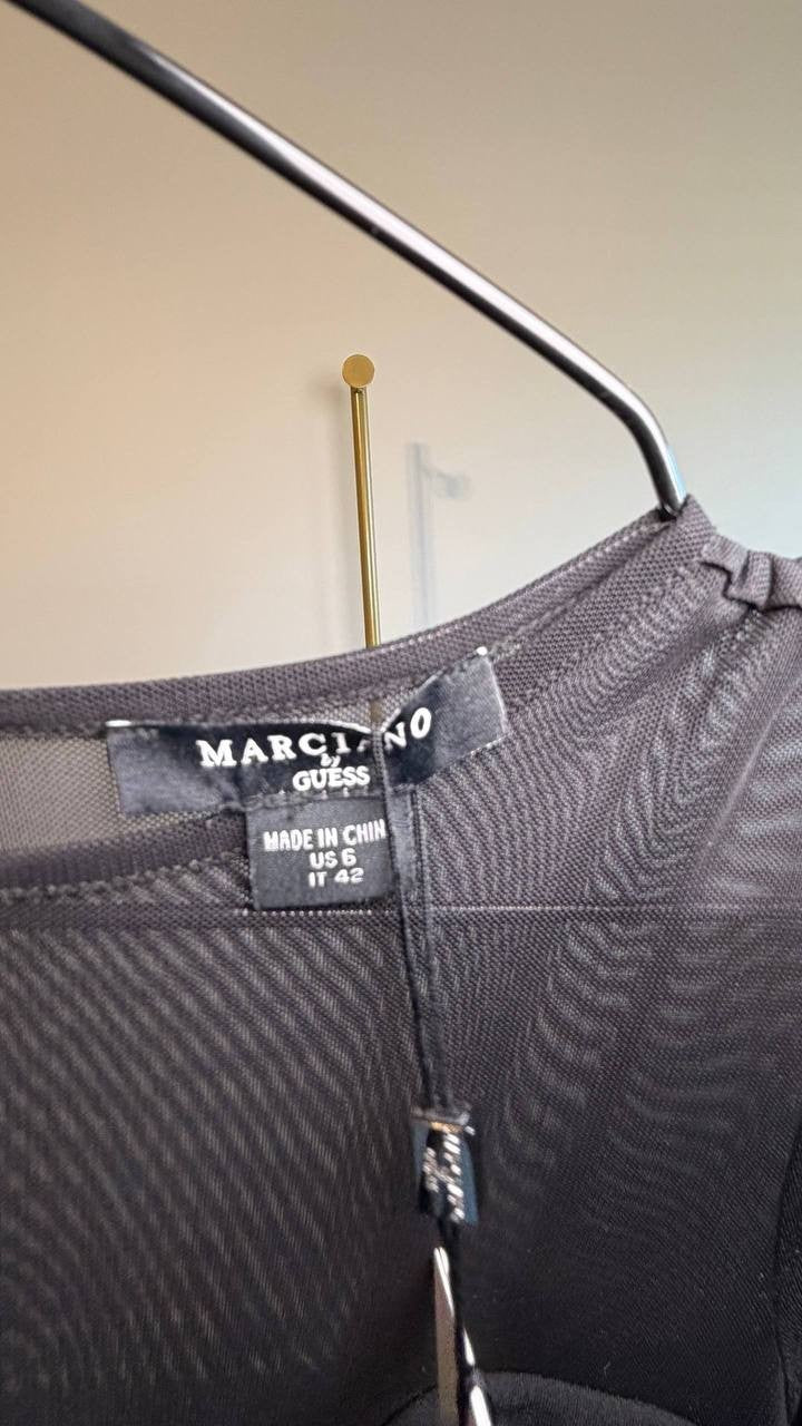 Marciano by Guess Eco Audrina Maxi Dress Jet Black Size 6 NWT $280