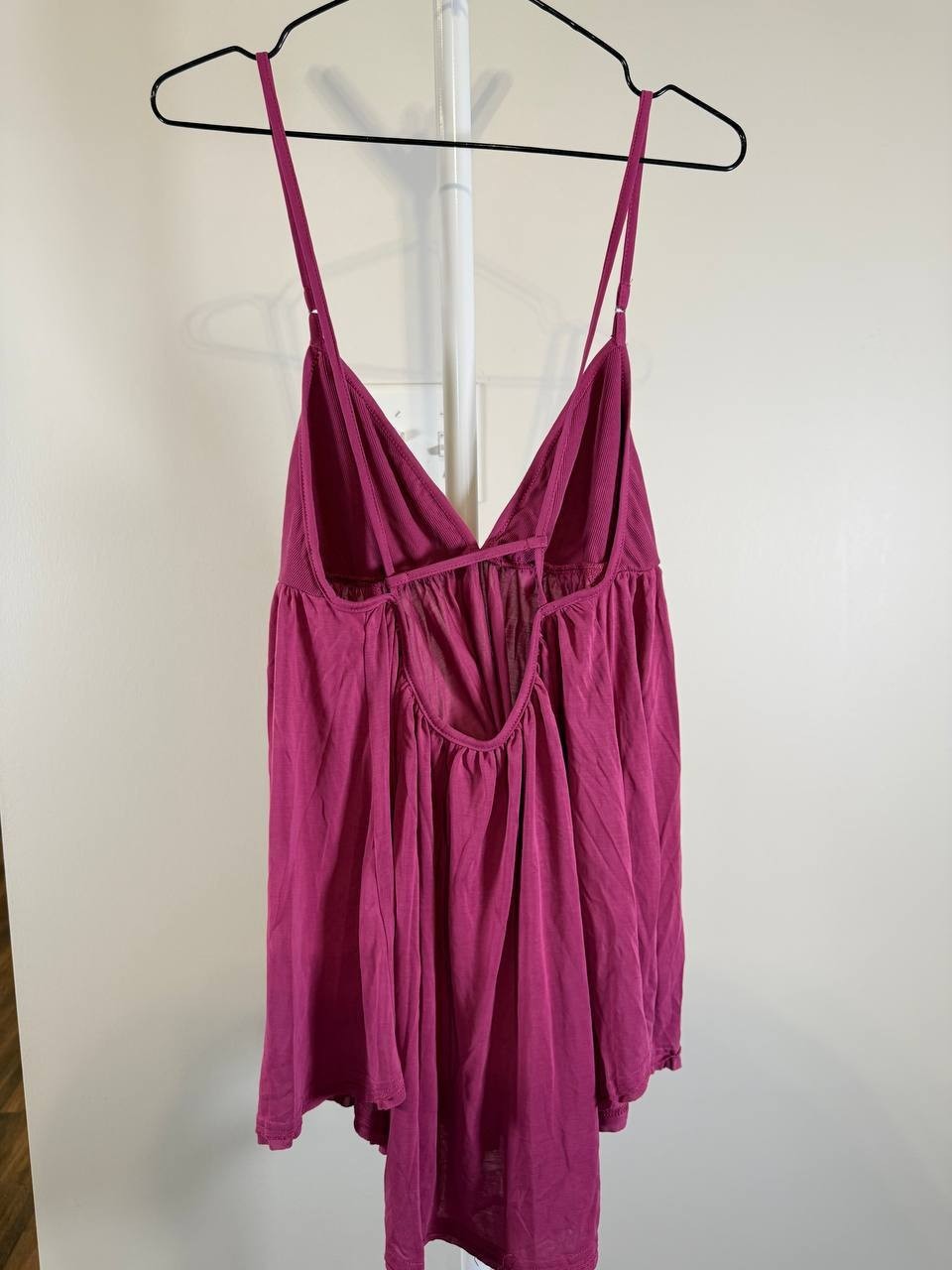 Free People Trixie Rib Jersey Tunic Top –Pink– Size L – NWT – $68