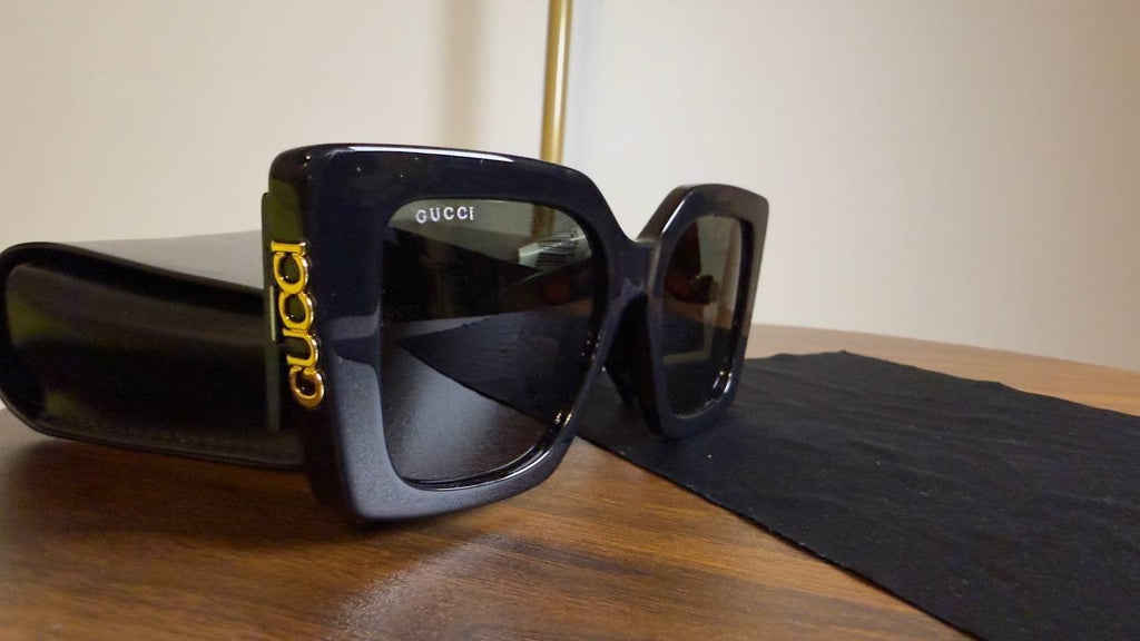 Gucci  Cat‑Eye  Sunglasses  Black  OS  NWT  $575