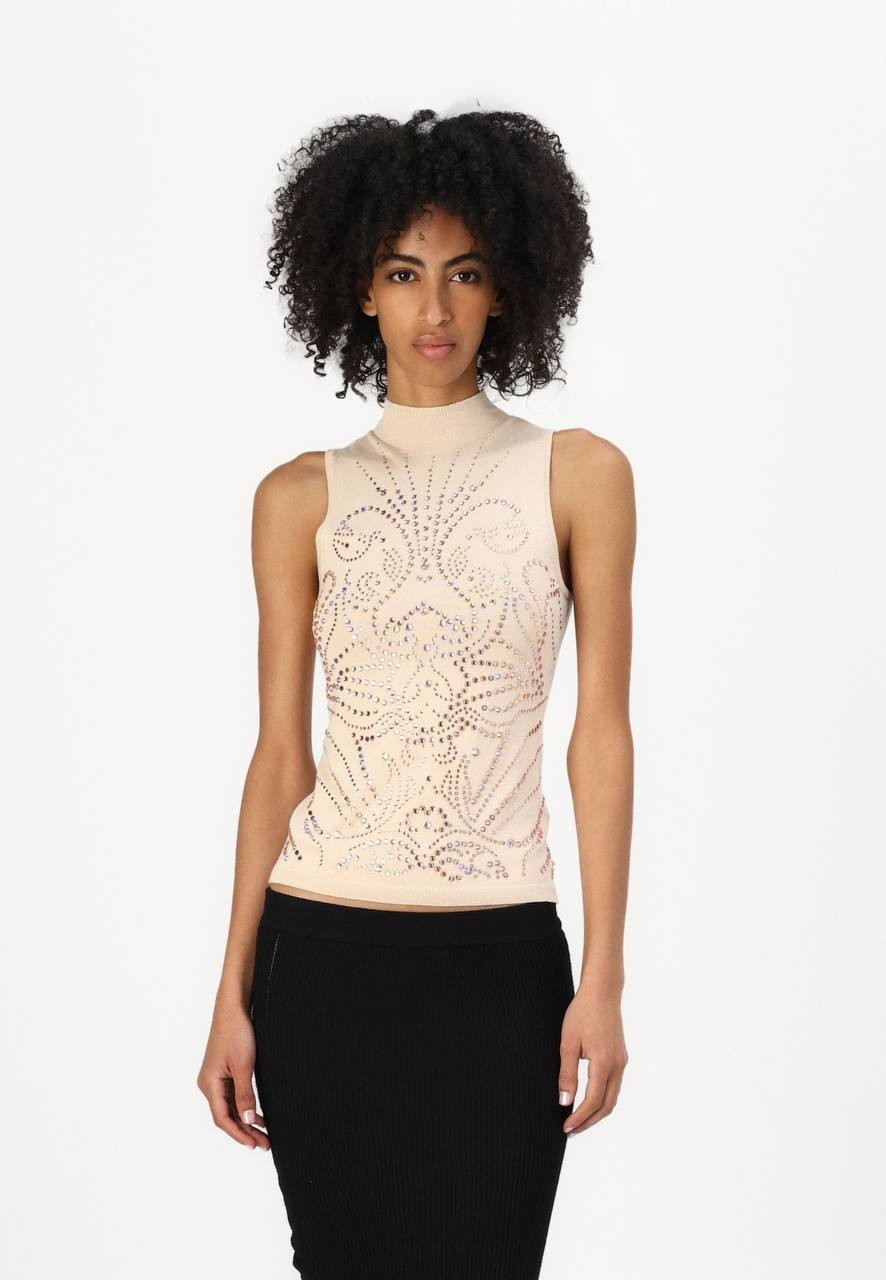 Guess CALISTA Top Skinny Latte Size S NWTG
