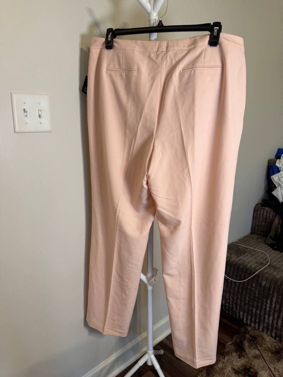 Le Suit Petite Single‑Button Blazer & Pant Suit – Size 16–Light Pink–NWT –$225