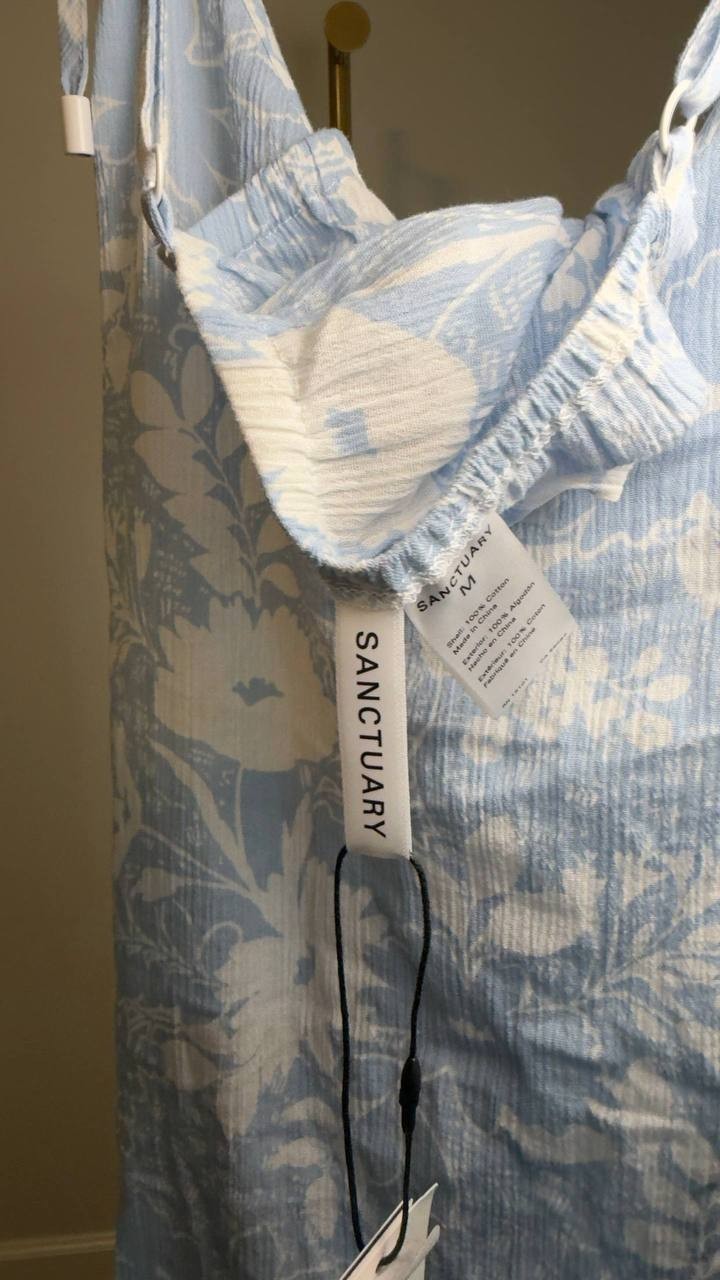 Sanctuary In The Meadow Cotton Boxy Beach Dress Multi M NWT $89