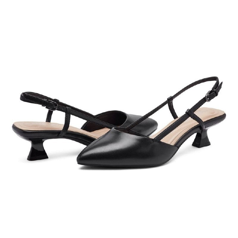Easy Spirit Havana Pumps 8.5M Black Leather Slingback Pointed Toe NIB msrp$109