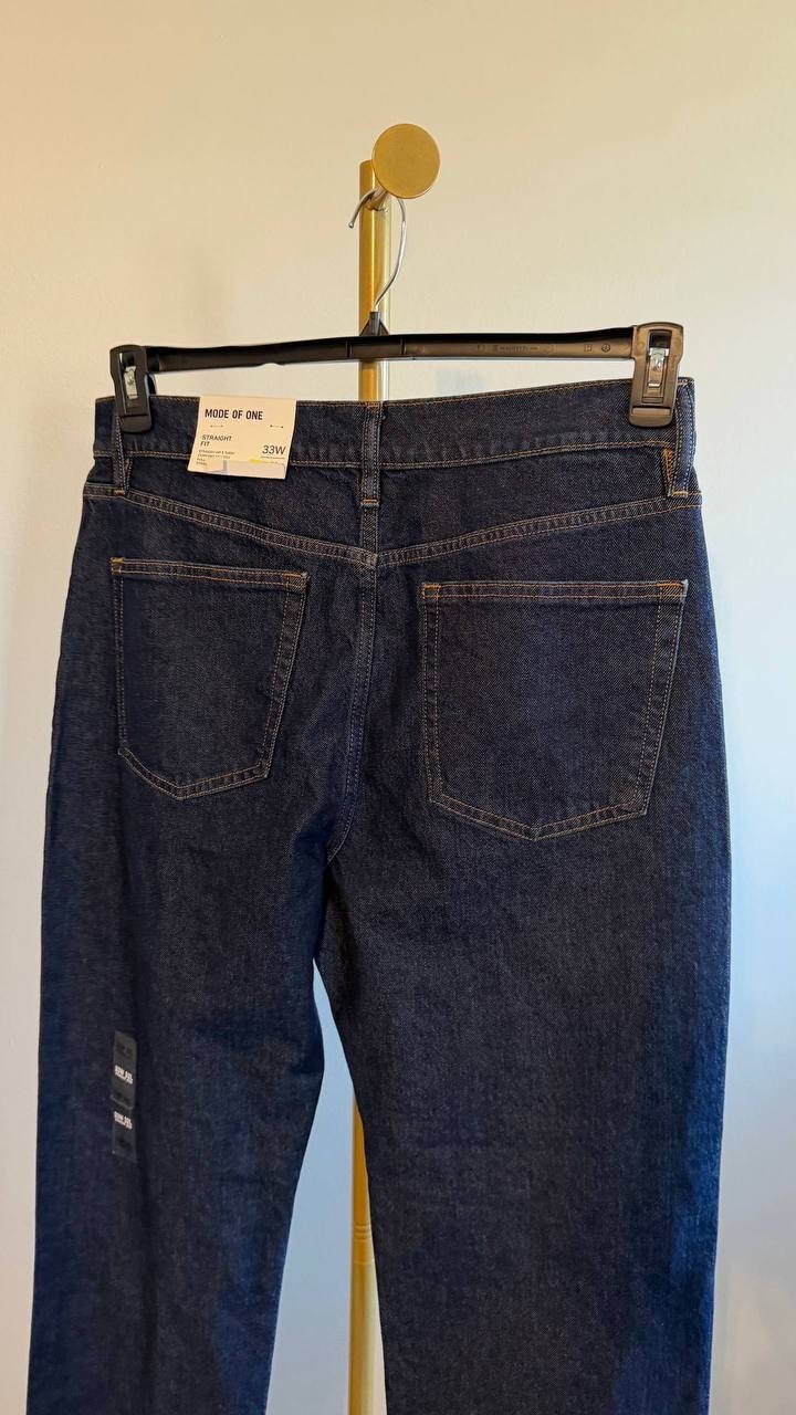 Mode of One Men’s Straight‑Fit Jeans Roosevelt 33W 32L $69.50 NWT