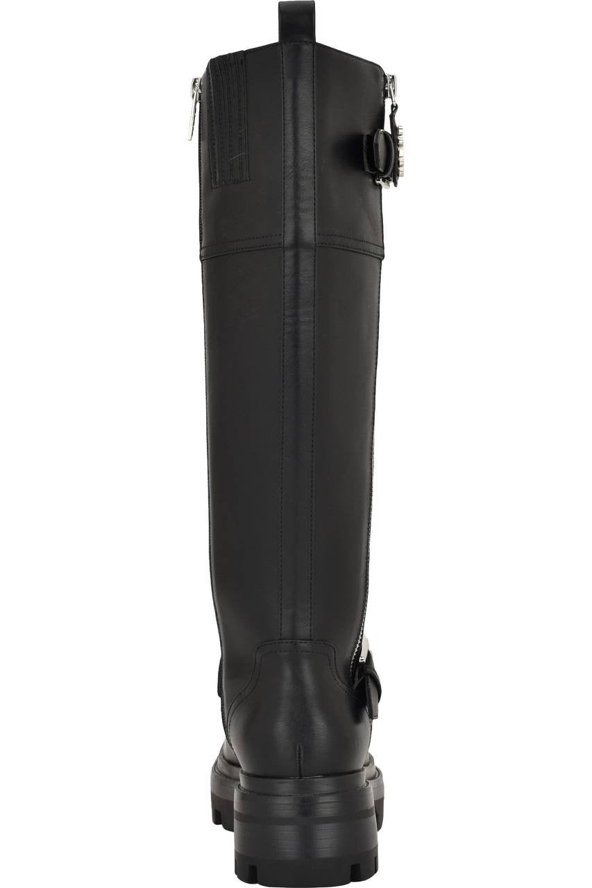 Guess  Lynnie  Knee  High  Boot  Black  Synthetic  7.5M  New  With  Box  $169