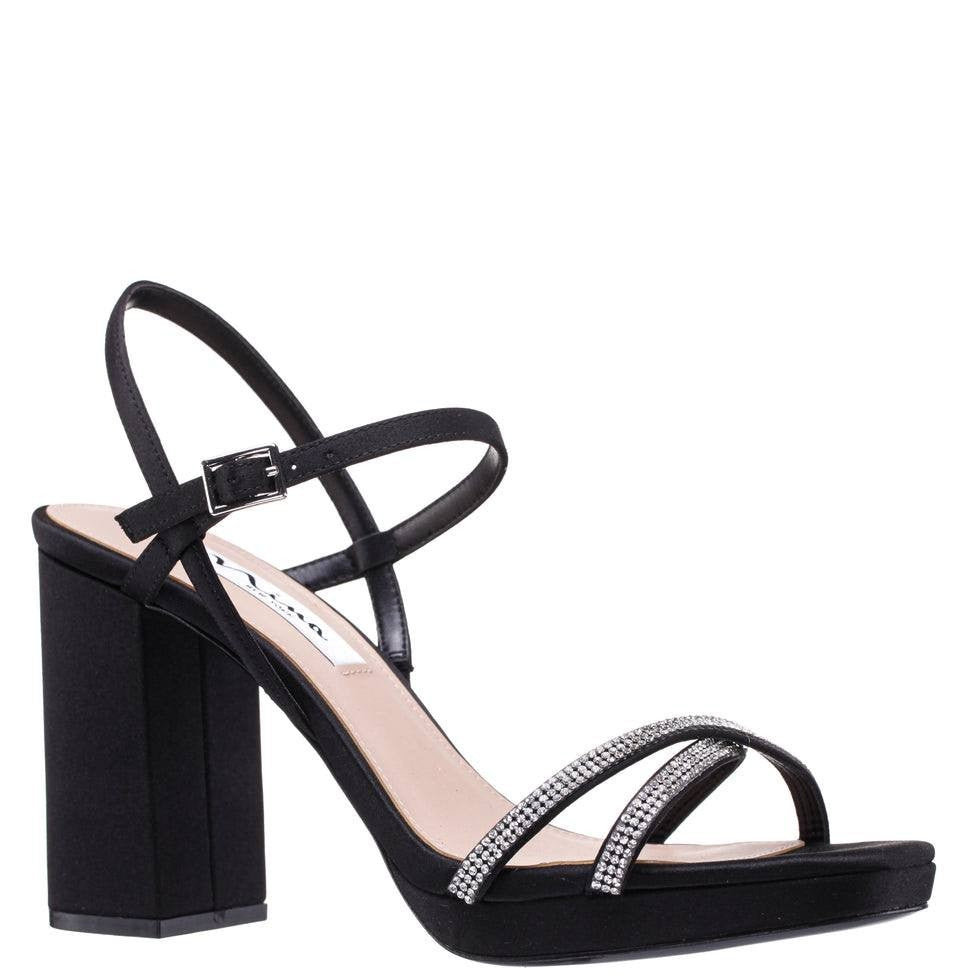 Nina “Steven” Platform Sandals – Black -Size 8M– New (No Box)-$99