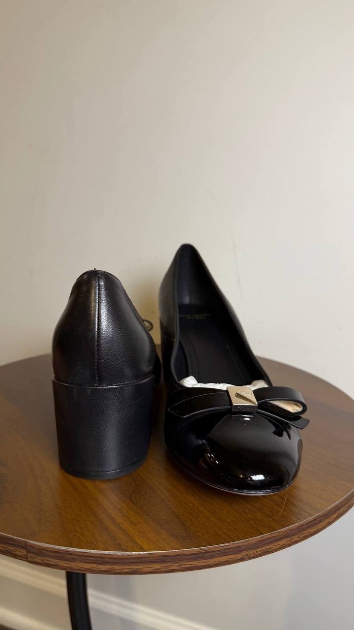 Kate Spade Ballet Toe Pumps Black Leather Size 10B New in Box $248