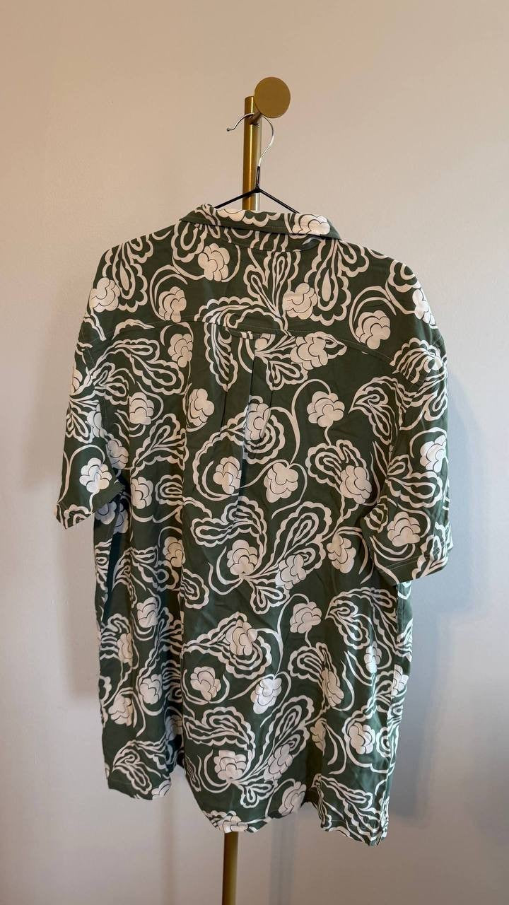 Ben Sherman Men’s Paisley Swirl Print Short Sleeve Shirt L $115 NWT