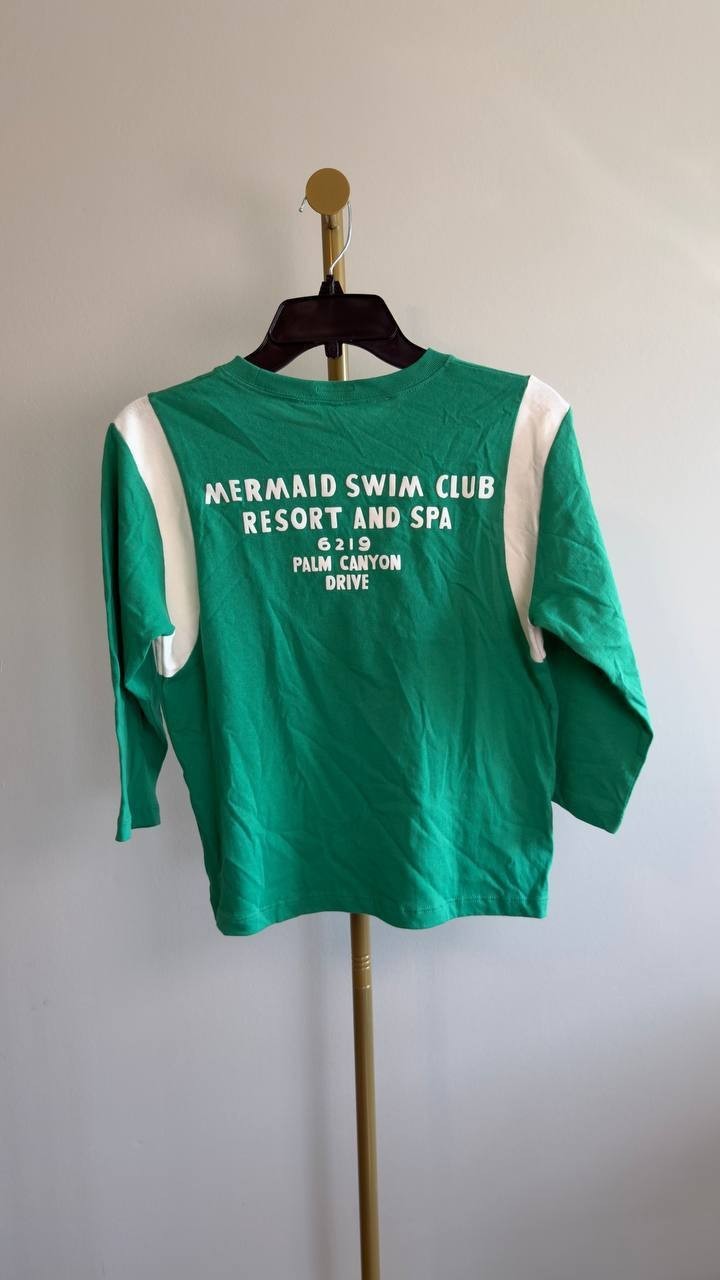 MOTHER Better Half Mermaid Swim Club Tee Green S NWT $148