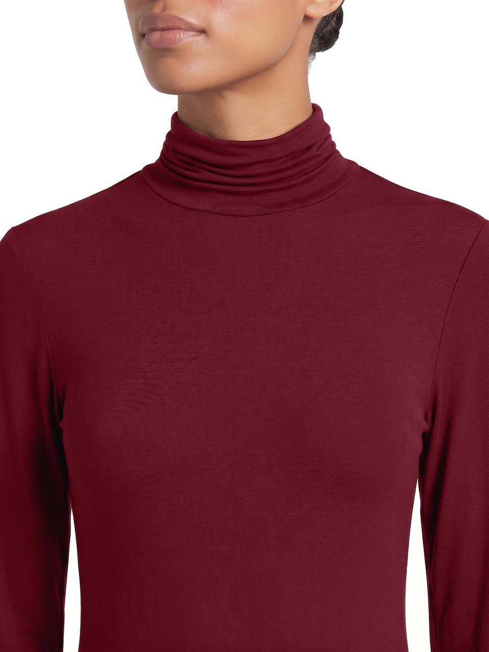 Jones New York Soft Knit Long Sleeve Turtleneck Top Classic Wine PL NWOT $49.50