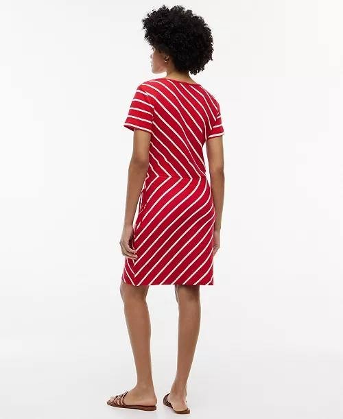 Tommy Hilfiger Striped Boat Neck T-Shirt Dress Red/White XL NWT $79.50
