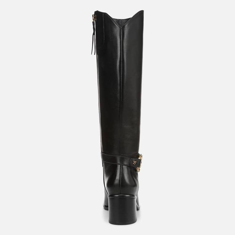 Naturalizer Isabeau Wide Calf Knee High Boots Black 9M Leather $290 NWB