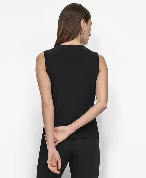 DKNY Asymmetrical‑Neck Sleeveless Top – Size XL – NWT – $69