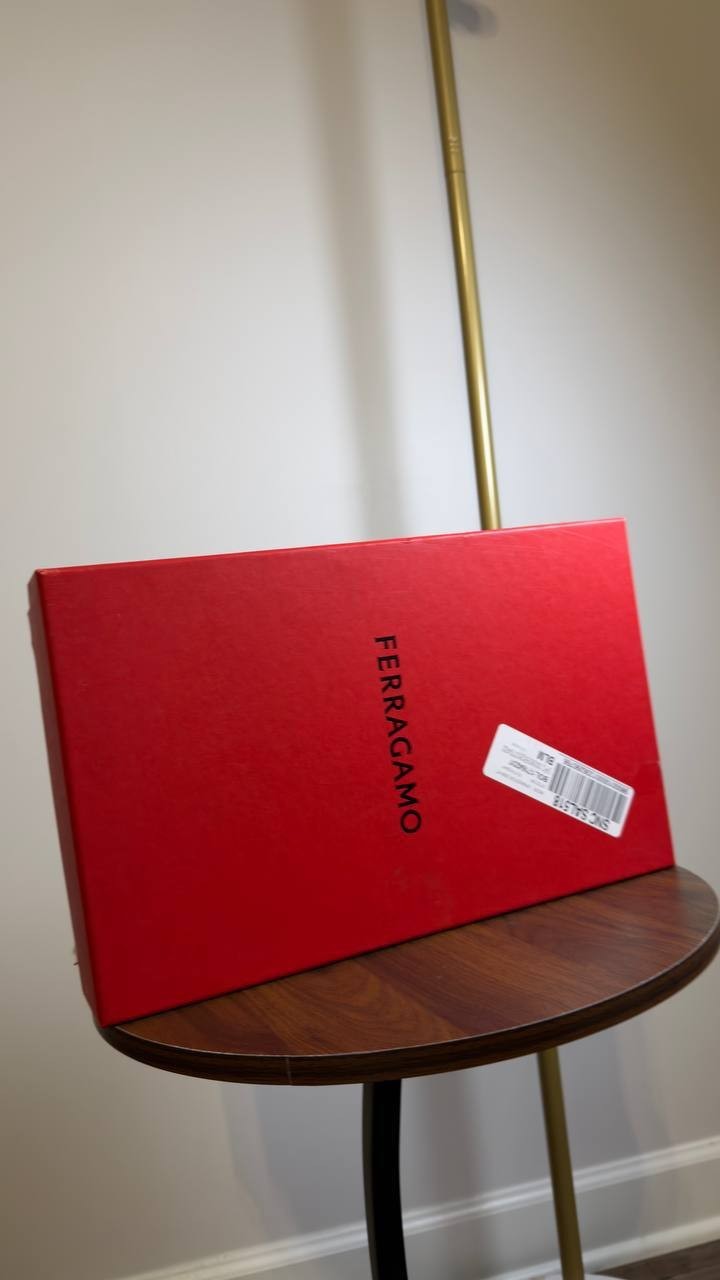 Ferragamo  Gancini  Loafers  Blue  Suede  8.5  New  in  Box  $950