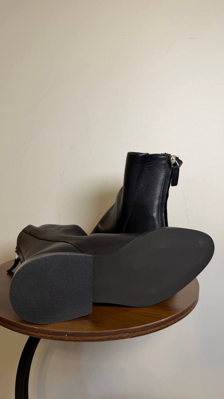 Steve Madden Nexie Black Leather Pointed Toe Ankle Boots Women’s 9 NWB $159.95