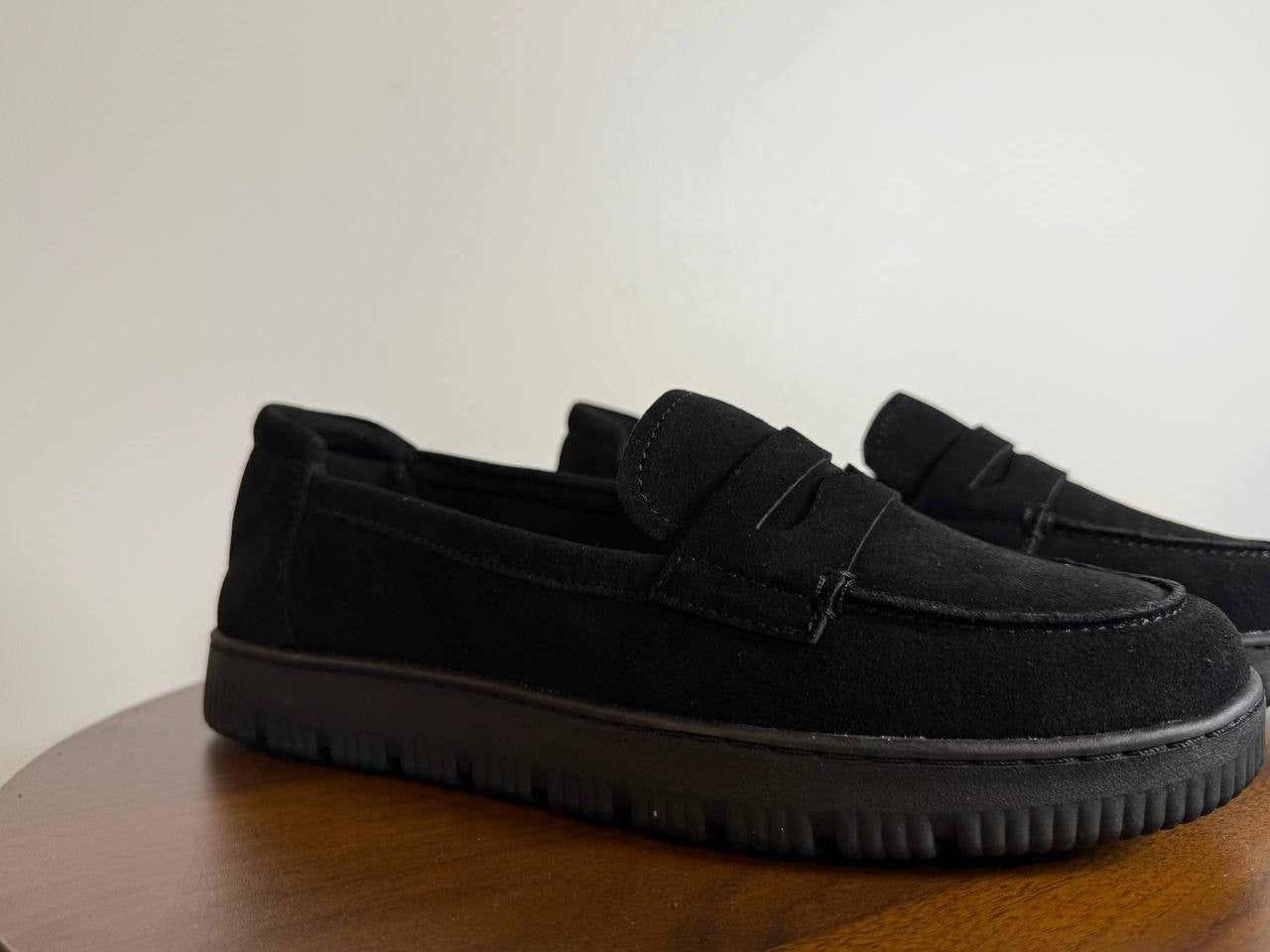 Easy Spirit Karin Eflex Slip‑On Loafers – Black Suede – Size 9W – New in Box