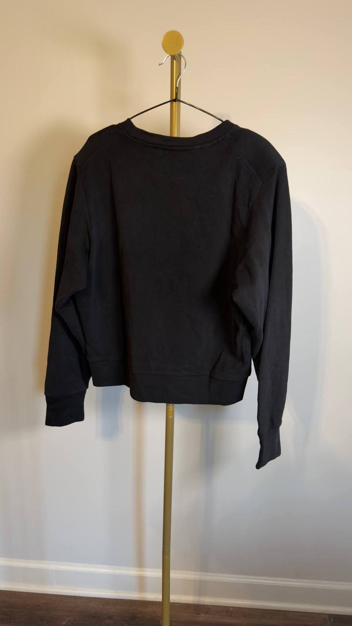 BOSS Orange Martini Appliqué Cotton Sweatshirt Black XL NWT $129
