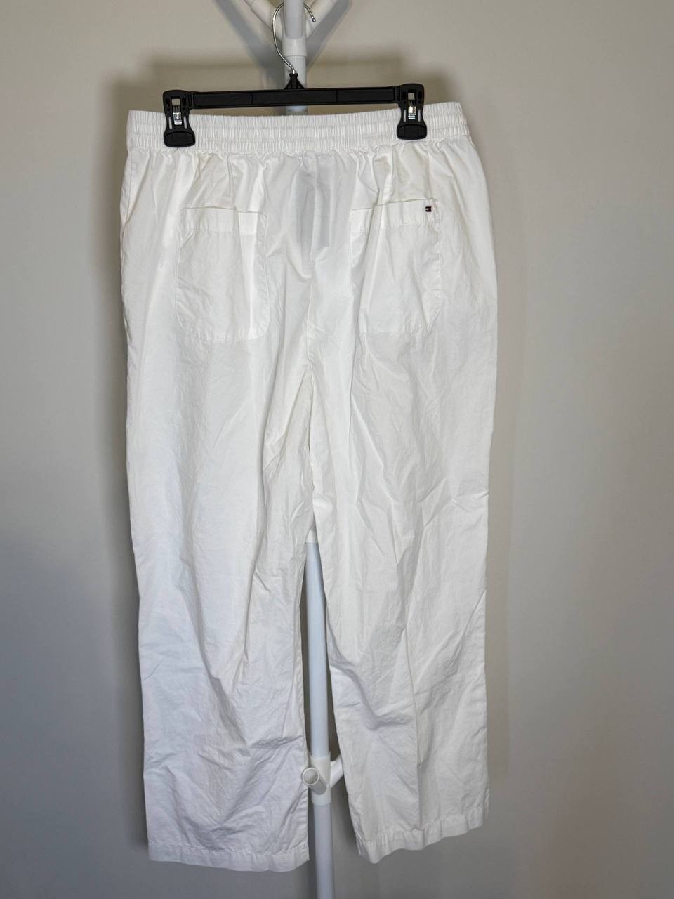 Tommy Hilfiger Cotton Tie‑Front Ankle Pants – Size 10 – NWOT