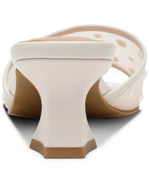 DV  Dolce  Vita  Slide  Dress  Sandals  Ivory  Pearl  7.5  New  $65