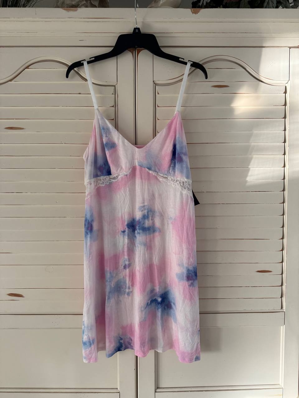 I.N.C. International Concepts Women’s Knit Chemise Nightgown Lace Inset Size XL