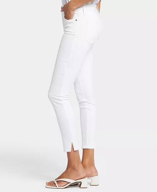 NYDJ Ami Skinny Ankle Jeans White Size 6 NWT Needs Wash $109