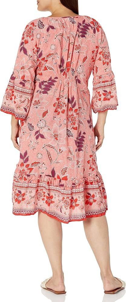 Avenue Plus‑Size Dress –Floral Pink– Size 22/24 – NWT