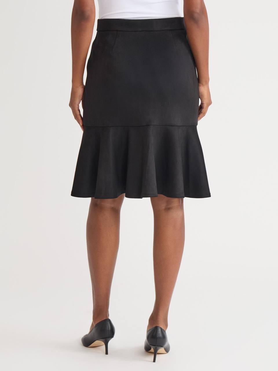 Kasper Pull‑On Flare Scuba Knit Skirt – Black – Size S – NWT – $79