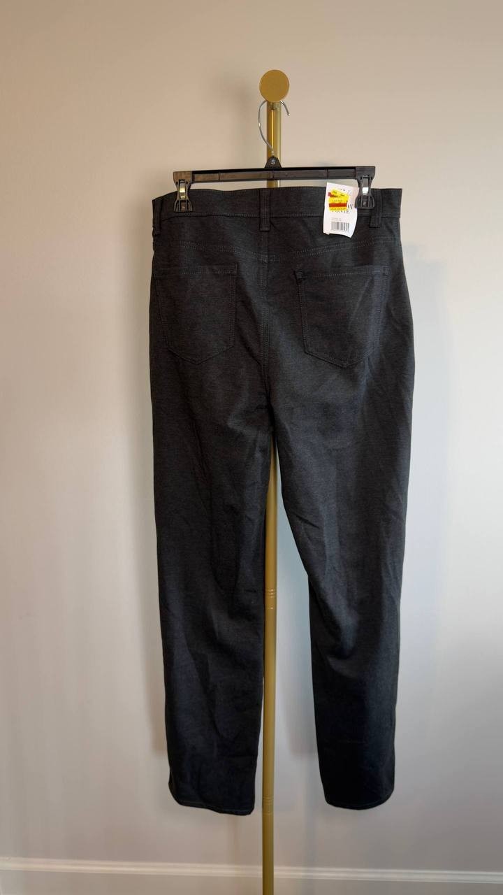 Gloria Vanderbilt Amanda Ponte High‑Rise Pants Heather Grey 10 NWT $54