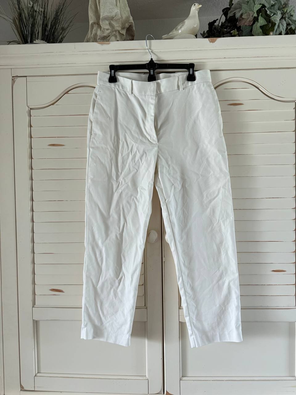 Calvin Klein Straight Fit Chino Pants White Size 10 Women New with Tags