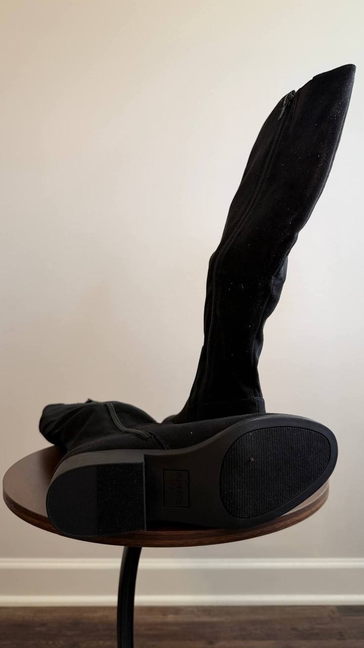 Style & Co Charmanee Tall Boots Black 5M Microfiber Man‑Made $79.90 NWB