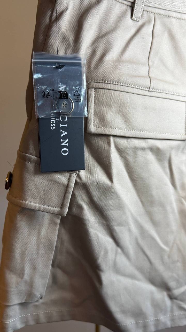 Marciano by Guess Cindy Belted Cargo Shorts Army Olive Size 8 NWT $180