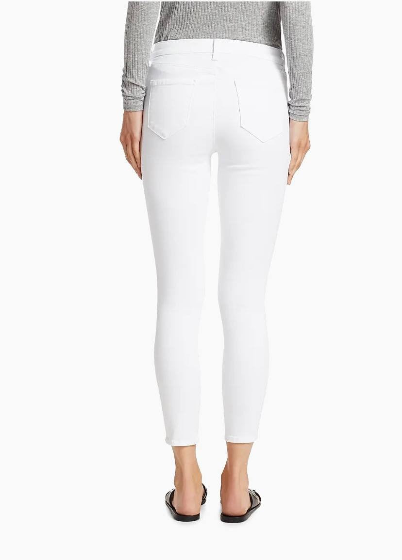 L’Agence Margot High‑Rise Ankle SkinnyJeans White 27 NWT Need Dry Clean msrp$245