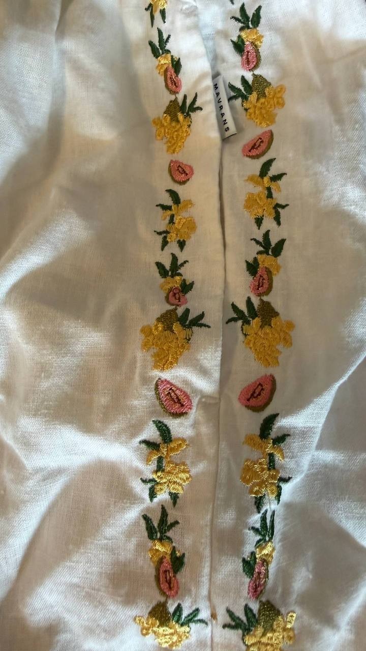 Mavrans Men’s Hawaiian Linen Shorts Tropical Print XL $109 NWT