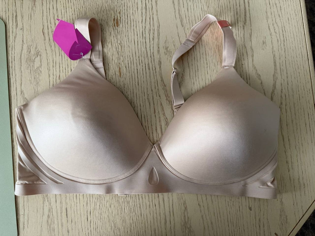 Bali Comfort Revolution Women’s Bra 3XL 46DD Nude Wireless Lightly Lined