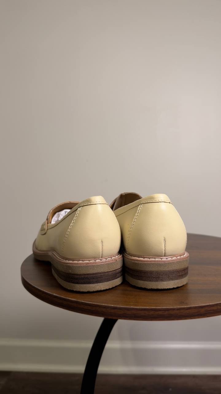 Earth  Javas  Slip‑On  Penny  Loafers  Ivory  7.5M  New  $115