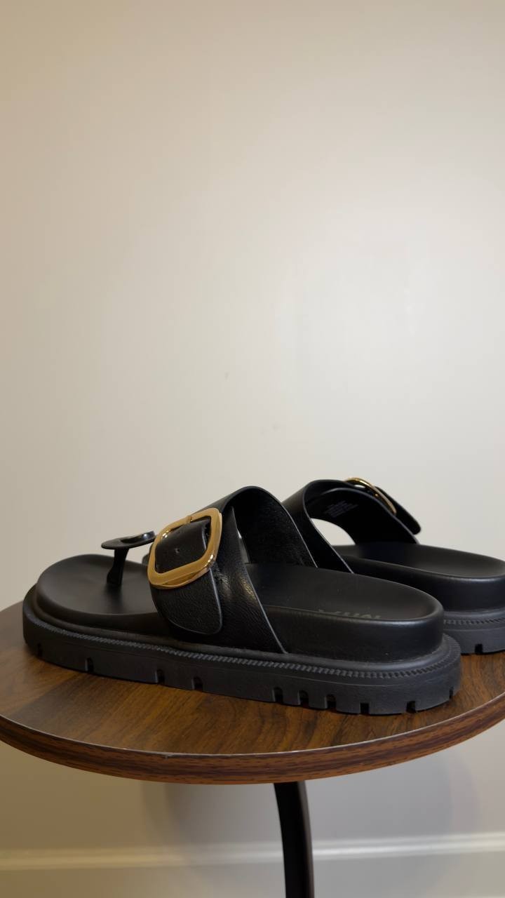 MIA  Geri  Slide  Sandals  Black  Synthetic  8.5M  New  With  Box  $60