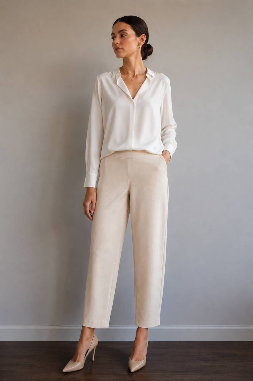 Donna Karan New York Tailored Suit Pants Cream 2 NWT $119