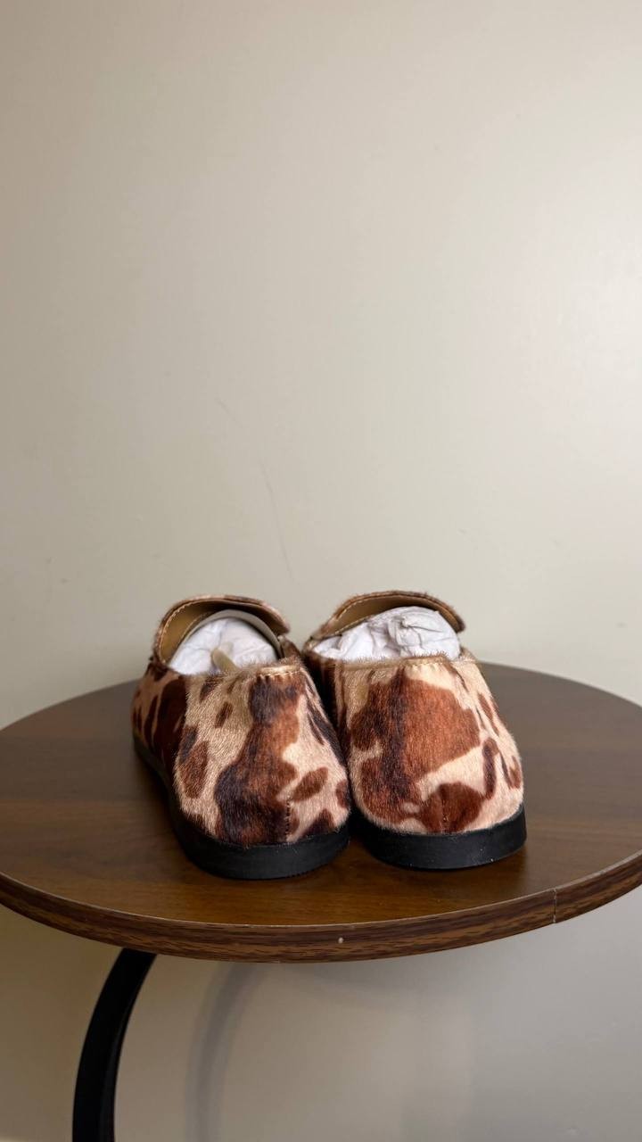 DV Dolce Vita Cow Print Loafers Size 8 NIB MSRP $65