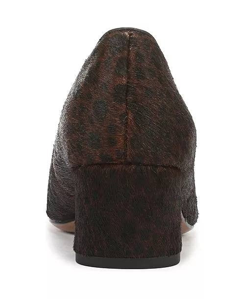 Franco Sarto Salino Pumps 8.5M Brown Leather Square Toe Block Heel NIB msrp$145