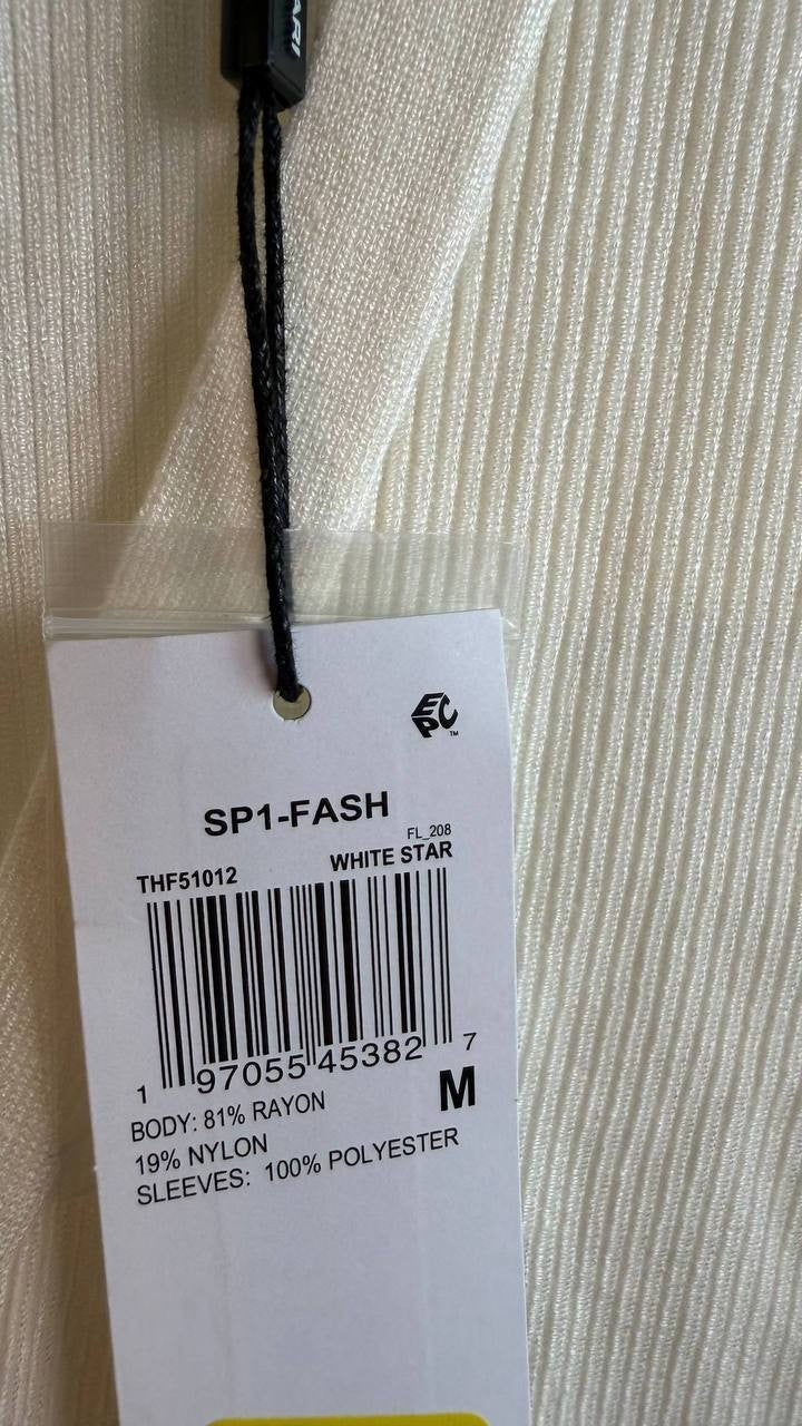 T Tahari Women’s Blouson Sleeve Cardigan White Star M $78 NWT