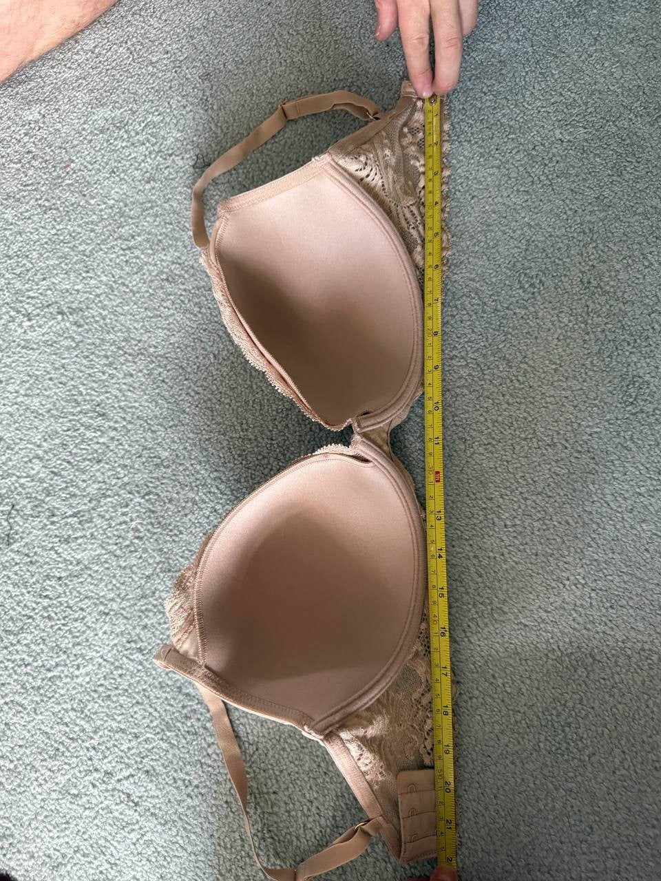 Natori Women’s Lace Full Coverage Underwire Bra Nude Beige 34DDD