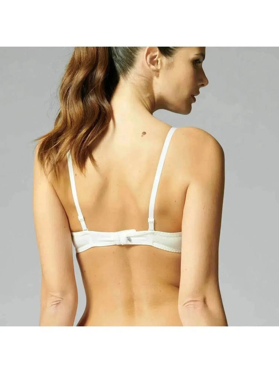 Simone Perele Wish Triangle Contour Push-up Lace Bra EU 75E / US 34DD – White