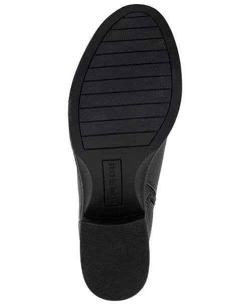 Kenneth Cole Black Leather High Boots 8M NIB MSRP $220