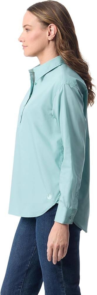 Gloria Vanderbilt Amanda Cotton Pullover Shirt Quifer XL NWT $48