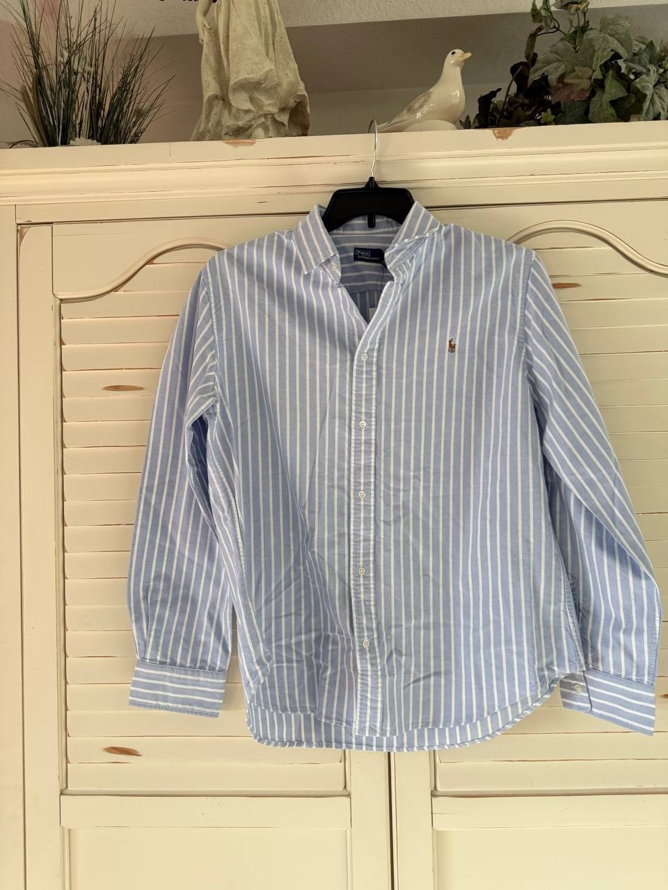 Polo Ralph Lauren Shirt 18 Slim Fit Striped Oxford Cotton Button-Down NWT