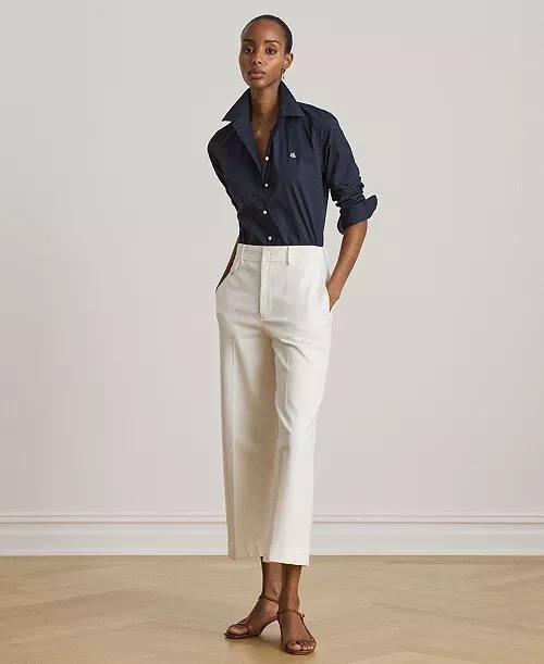 Lauren Ralph Lauren Non-Iron Straight-Fit Shirt Navy S NWT $99.50