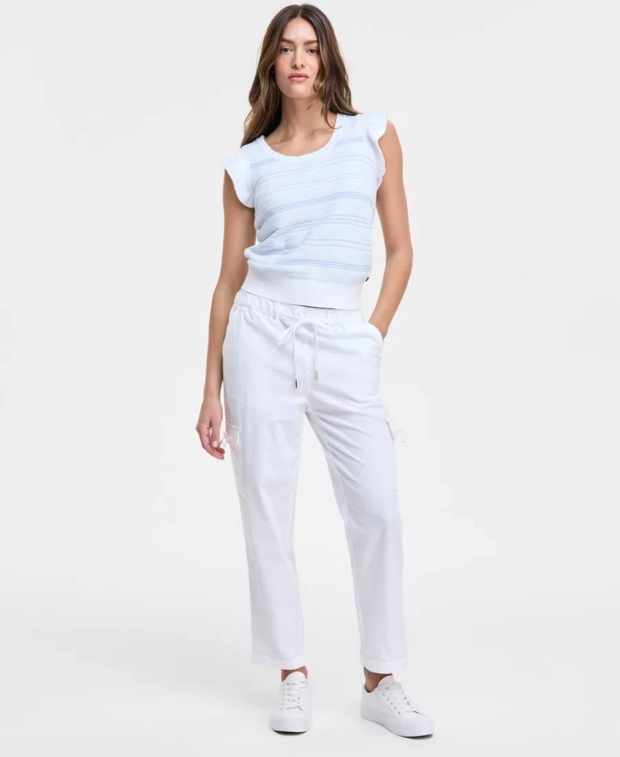 Nautica Jeans Seersucker Utility Pants – Size M – NWT – $79.50