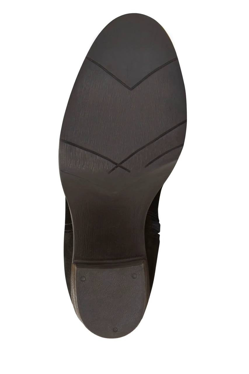 Lucky Brand Bonnay Extra Wide Calf Knee High Boots Black 8M Suede $189 NWB