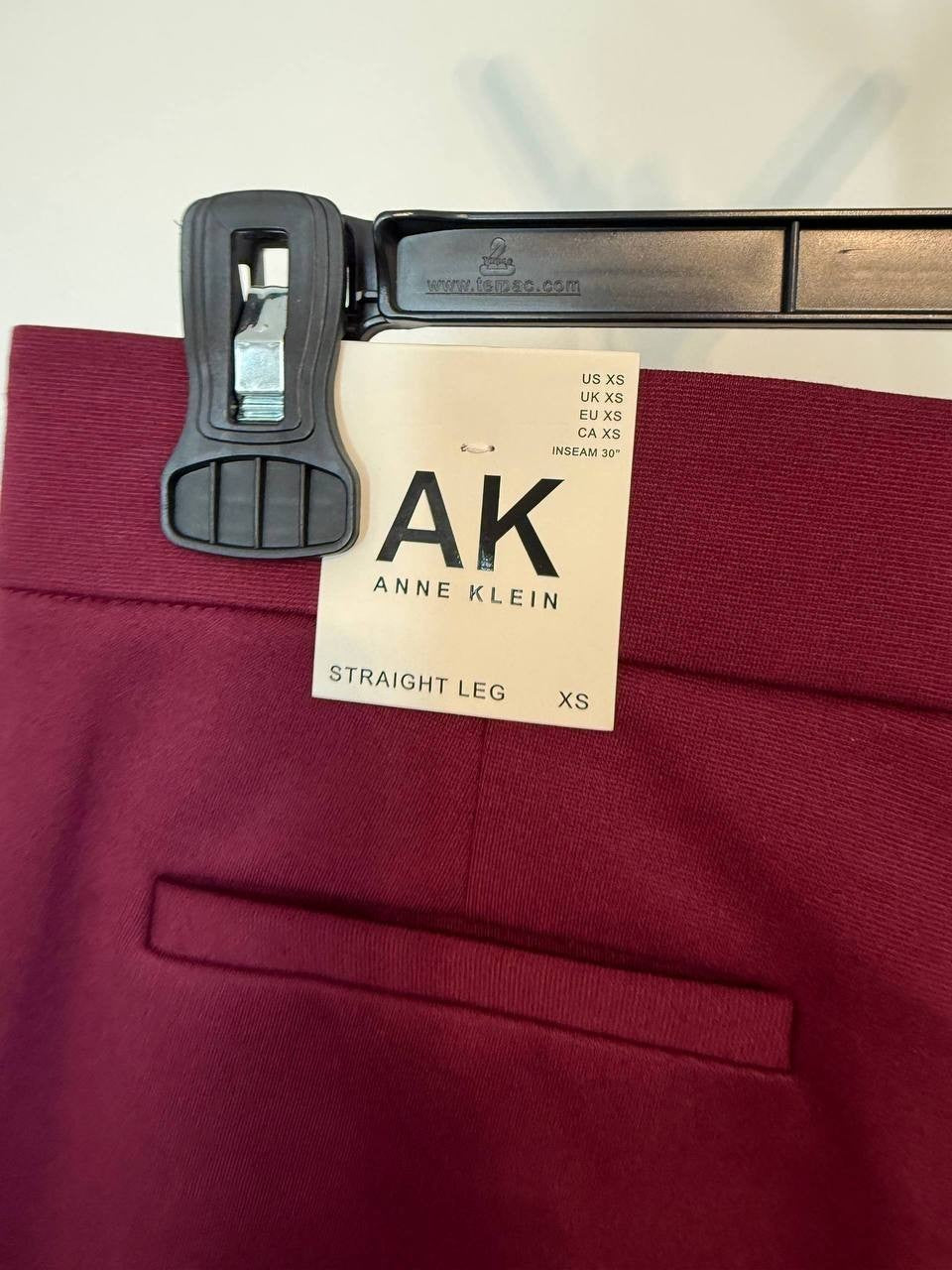 Anne Klein Straight‑Leg Pants – Chianti – Size XS – NWT – $59 – Flawed